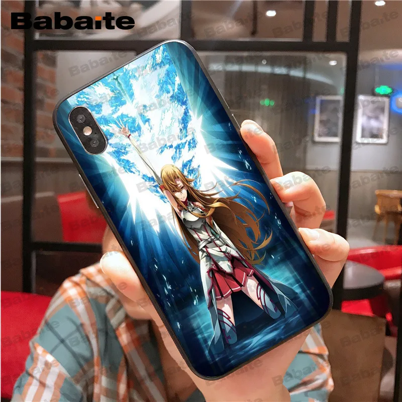 Sword Art Online САО Аниме Манга новое поступление черный чехол для мобильного телефона