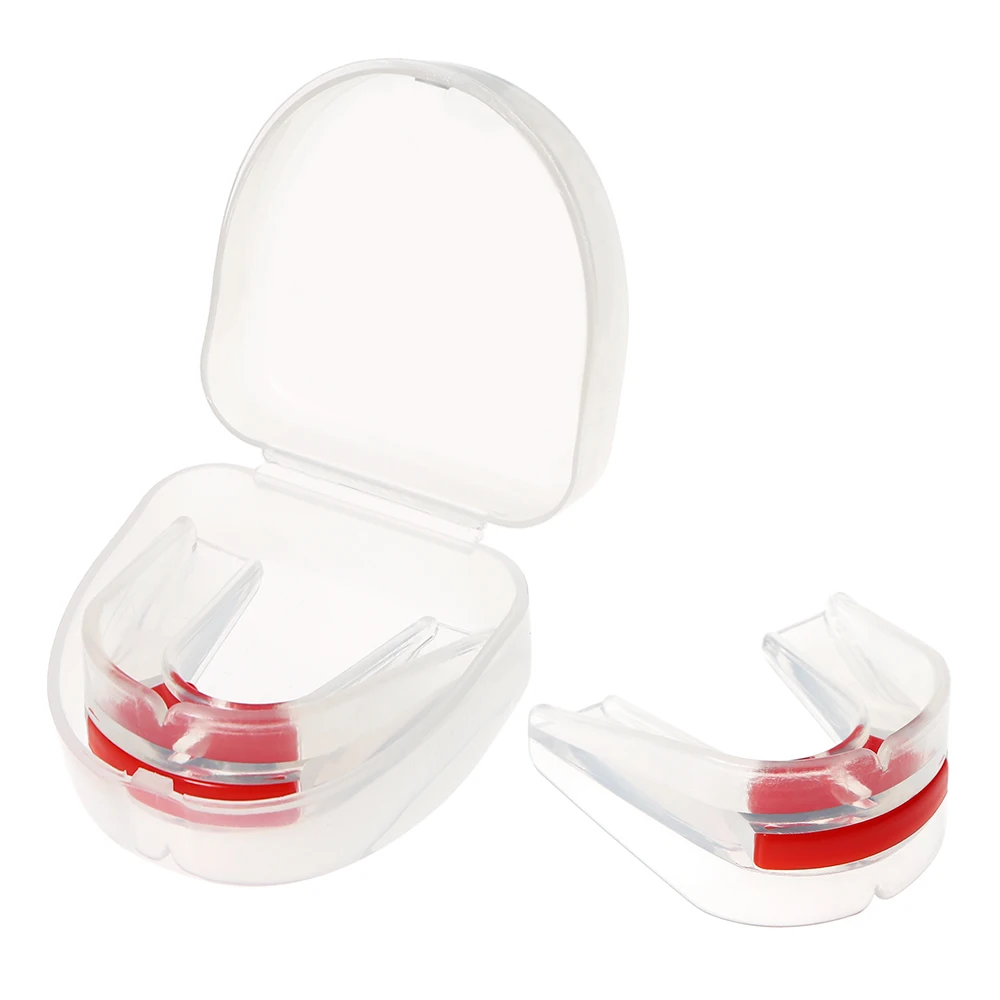 Double / Single Braces Mouthguard Adults Sport Mouth Guard for Football Boxing Basketball Lacrosse MMA Hockey