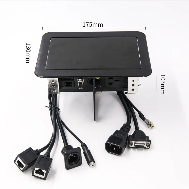 LB-0413 multimedia pneumatic desktop socket multi-function welding-free line box microphone | Обустройство дома