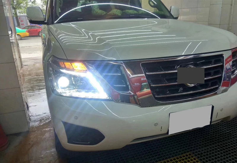 Светодиодная передняя фара Lmap для Nissan патруль Y62 Infiniti QX56 2010-2017 drl сигнал поворота