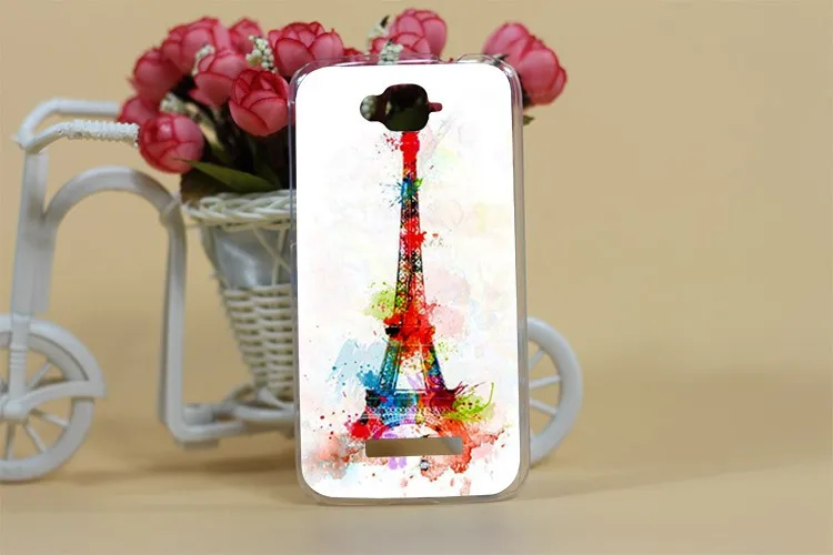 Diy Цветной Тигр Сова Цветок Эйфелевой башни Жесткий ПК чехол для Alcatel One Touch POP C7 7041D OT7040D 7040 чехол с прозрачными