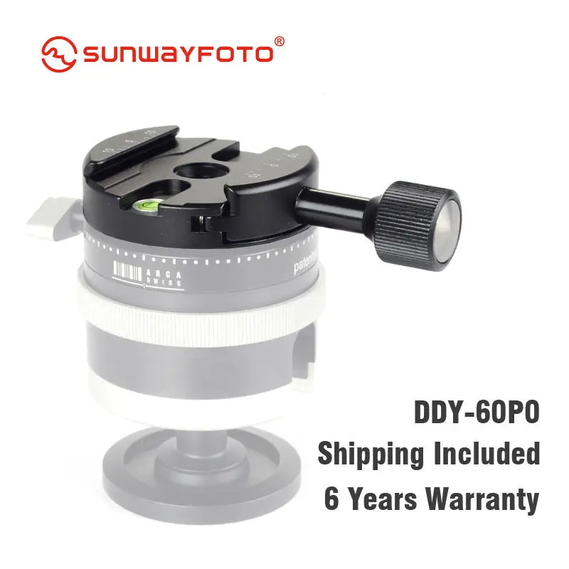 SUNWAYFOTO DDY 60P0 быстросъемный зажим для штатива Arca P0 QR шаровая Головка зажим|quick release