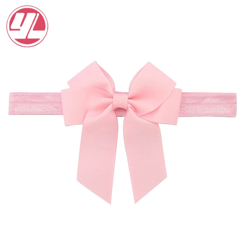 Женская тиара однотонная новый дизайн атласная лента бант повязка на голову для