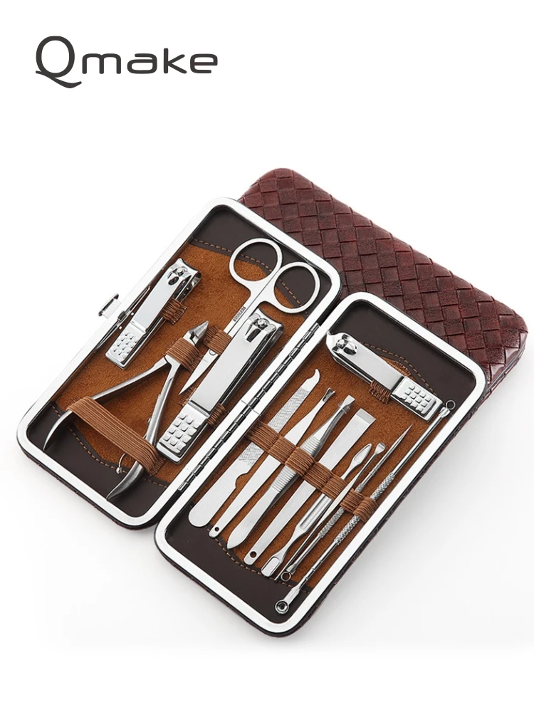 13 шт маникюр профессиональный инструмент педикюрные наборы Сталь Nail Clipper обрезки