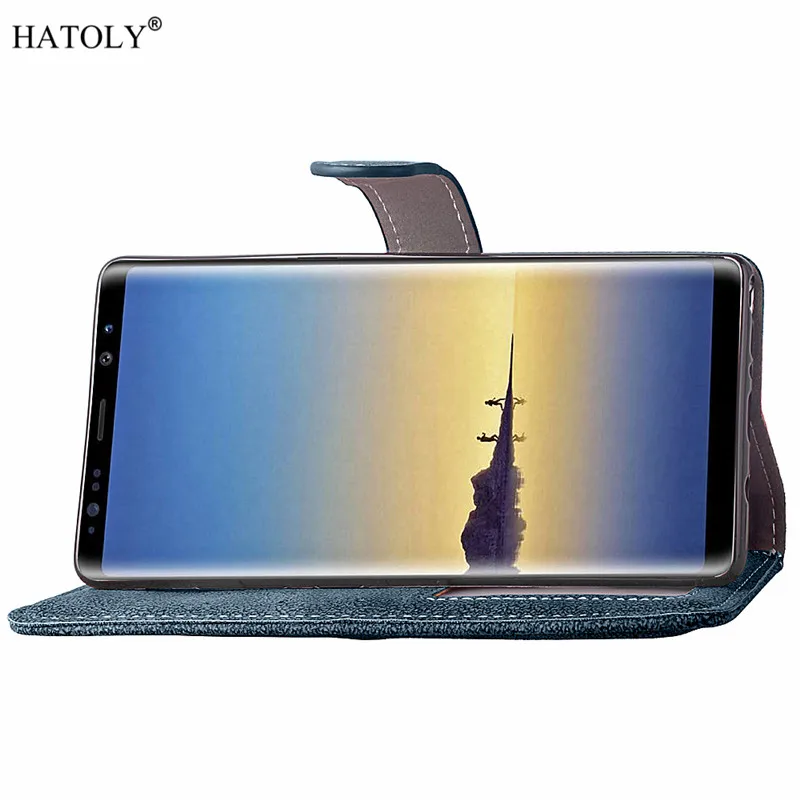 Чехол HATOLY для Samsung Galaxy Note 8 чехол из замши и ТПУ N9500 с отделением карт 6 3 дюйма|case