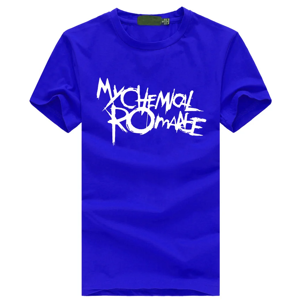 My chemical romance мужские качественные футболки рок панк с буквенным принтом Мужская рубашка летние высококачественные хлопковые облегающие футболки