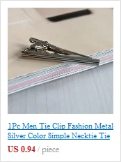1 шт., 6 цветов, 4 см, мужской тонкий зажим для галстука, короткие мужские металлические Галстуки, мужской хромированный зажим из нержавеющей стали, простой зажим для галстука