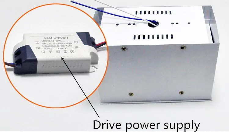1 шт. белый квадрат ac110 220V площадь поверхностного монтажа светодиодный УДАР dimmable