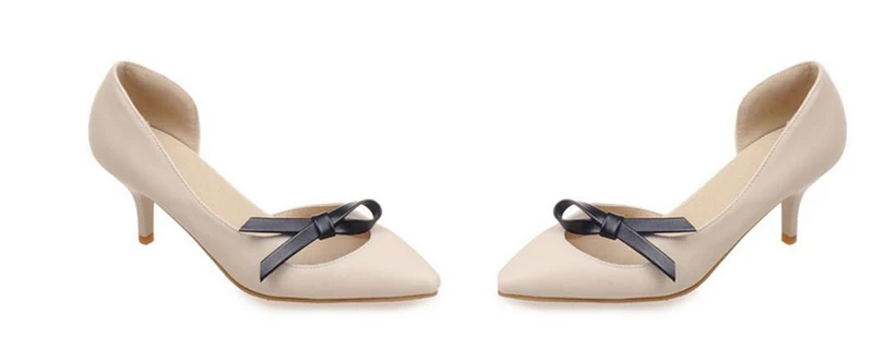 

KNCOKAR 2018 New style comfortable shallow mouth elegant bowknot pointed spring and autumn shoes