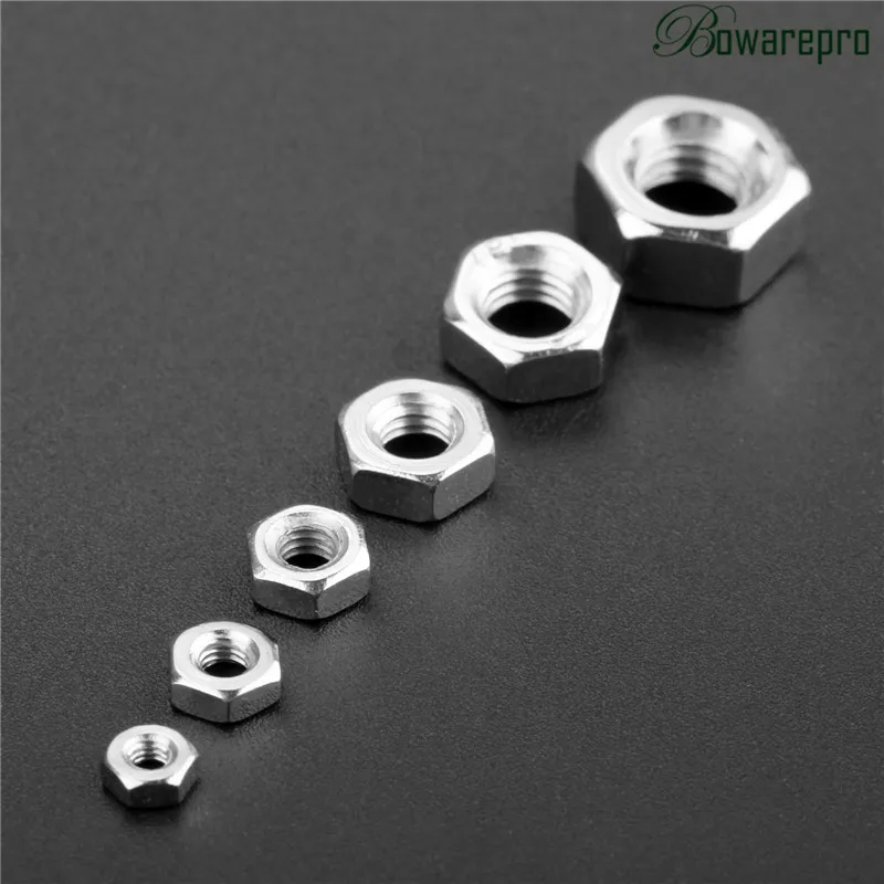 Гайки bowarepro M2/M2.5/M3/M4/M5/M6 гайки из углеродистой стали метрическая резьба