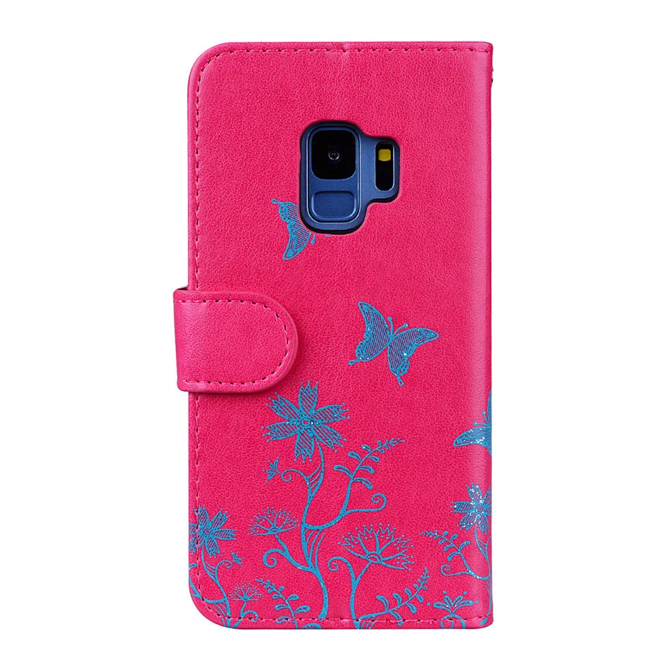 Роскошный флип-чехол для телефона для samsung Galaxy A8 A7 A6 S9 S8 j3 j4 j6 Plus S7 S6 S5 чехол в стиле ретро БУМАЖНИК футляр с подставкой и слотом для карт сумка D03E