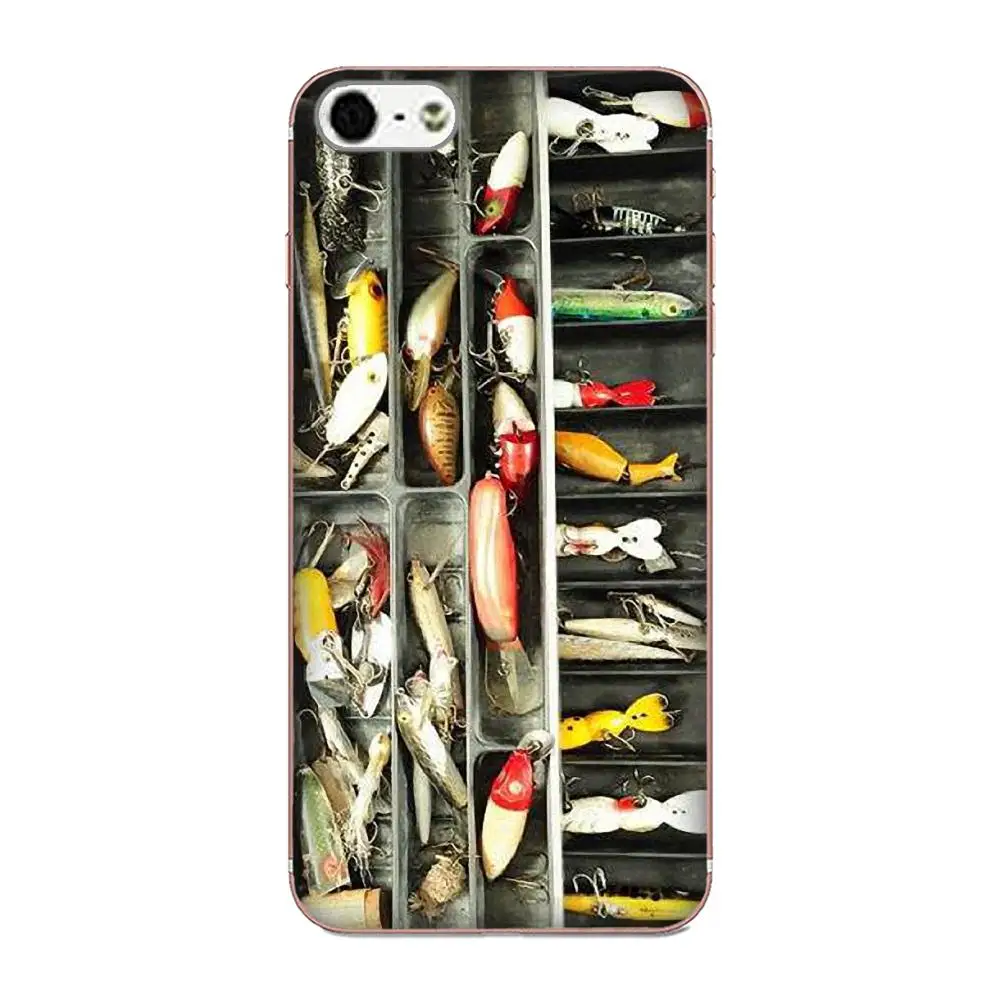 Fishing Tackle Box Lures Soft Phone Case Skin Cover For Xiaomi Redmi Mi Note 7 8 9 SE Pro Lite Go Play | Мобильные телефоны и