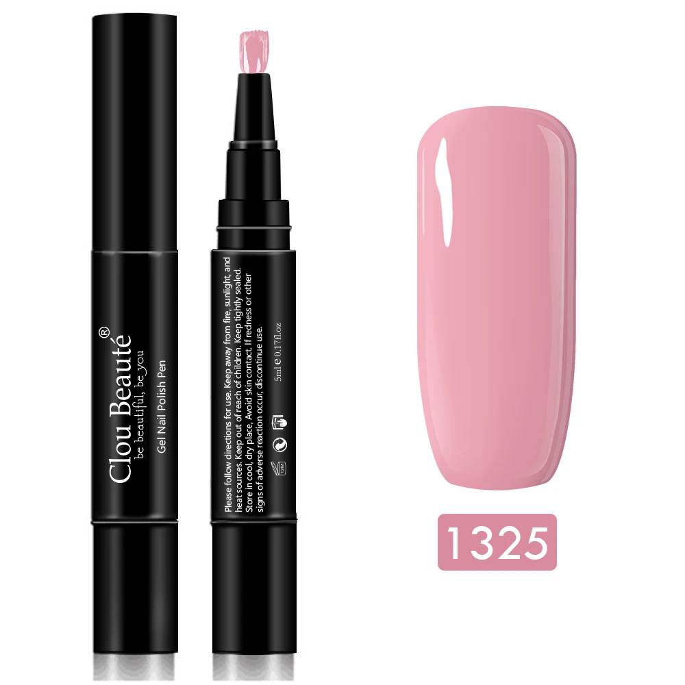 1325 Clou Beaute 60 чистых цветов гель лак для ногтей ручка paznokcie Маникюр УФ-гель для ногтей Гибридный гель лак для ногтей набор гель-краски - Цвет: 1325