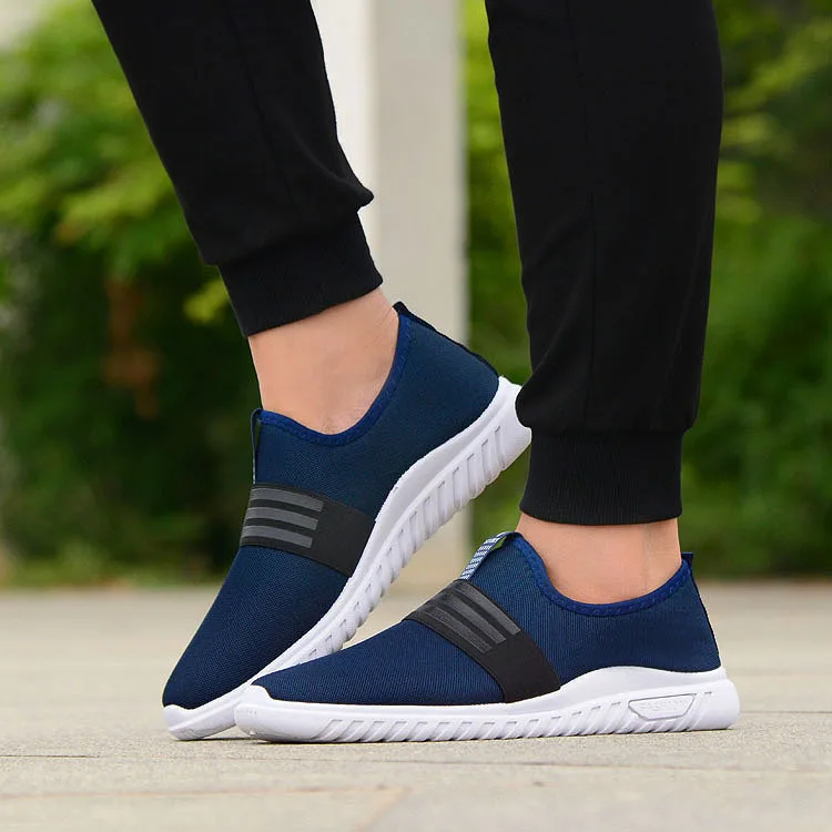 Summer New Style Men's Fashion Stripe Set Foot Casual Shoes Trend Low Help Mesh Ventilation | Обувь