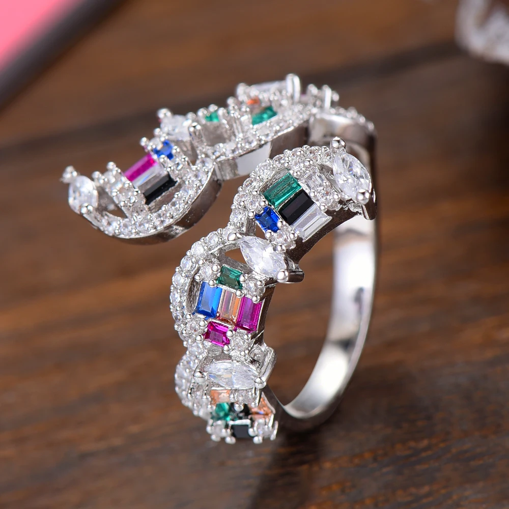 Missvikki Топ ручной работы полный Кубический Цирконий Роскошные серьги браслеты