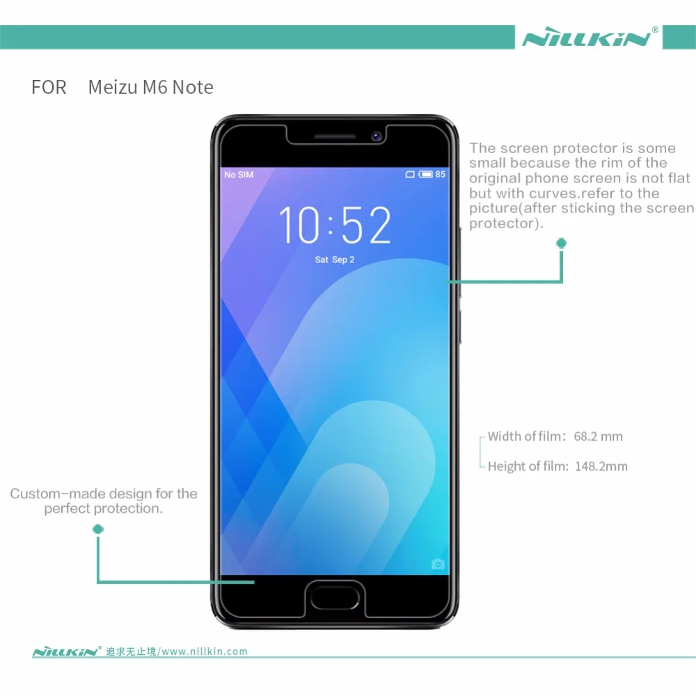 

2pcs/lot For meizu m6 note Screen Protector NILLKIN Matte Super Clear Glossy Protective Film For meizu m6 note Protective Film
