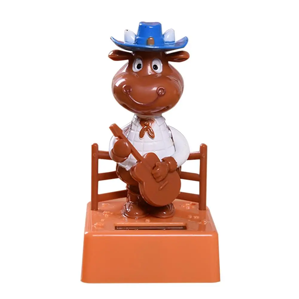 Инновационное украшение для автомобиля танцующая головка на солнечной батарее