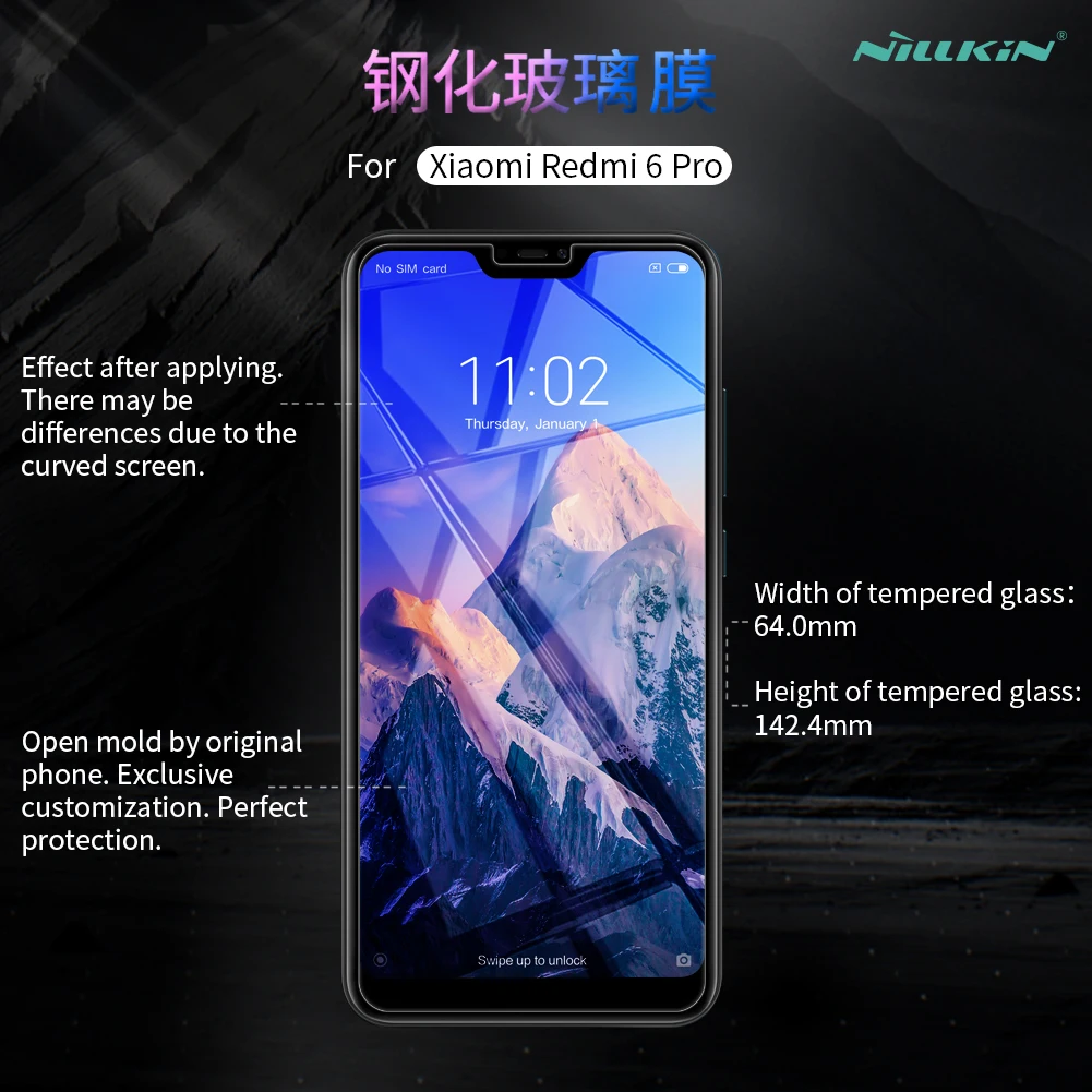 Стекло Nillkin для Xiao mi Red mi 6 Pro 0,3 мм Взрывозащищенная защитная пленка для экрана для Xiaomi mi A2 Lite пленка из закаленного стекла 5,84"