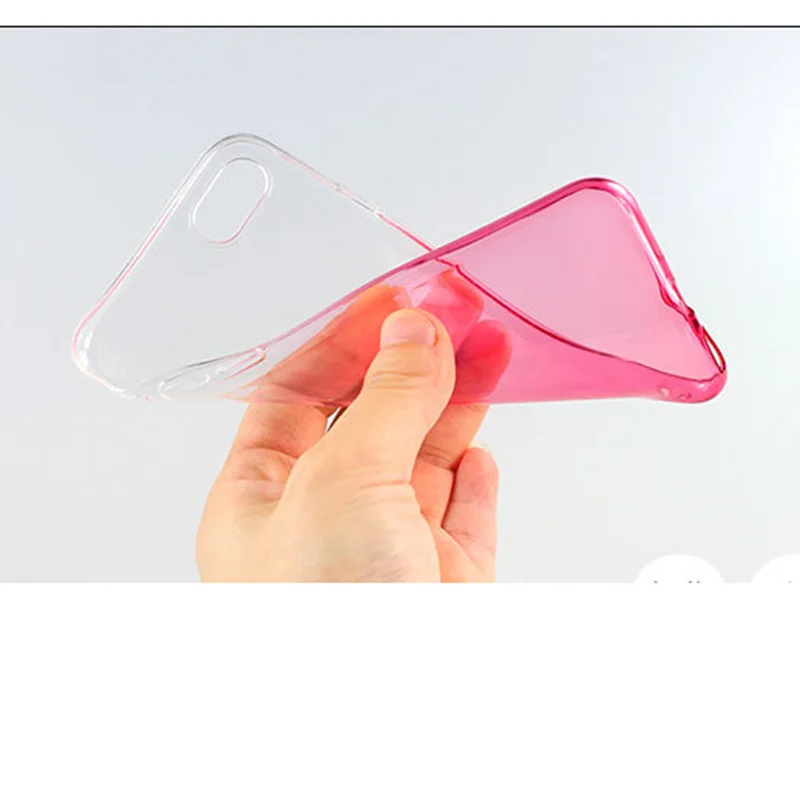 Multicolor Ultra-thin Gradient Candy Clear Case for iPhone 5 5s SE 6 6s 7 8 Plus X XR Xs Max Phone Transparent Protection |