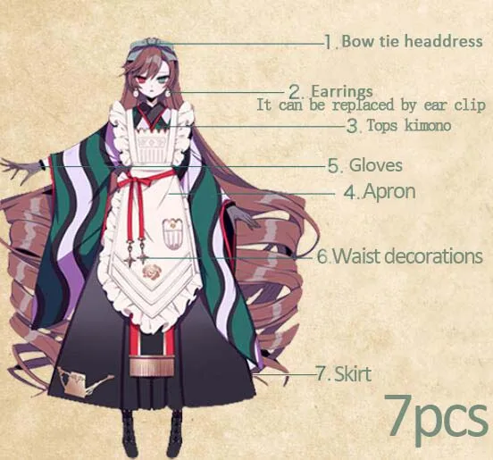 

Cosplay Japanese Anime Rozen maiden Suiseiseki Girl clothing Cos Clothes
