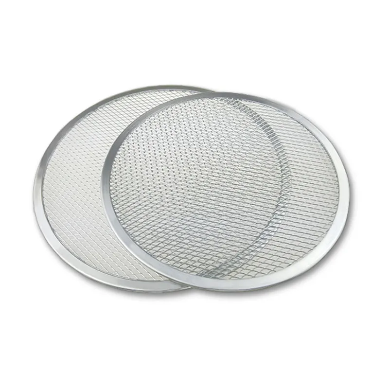 Лидер продаж 1 шт. круглый алюминиевый поднос для пиццы 9 дюймов сетчатый экран