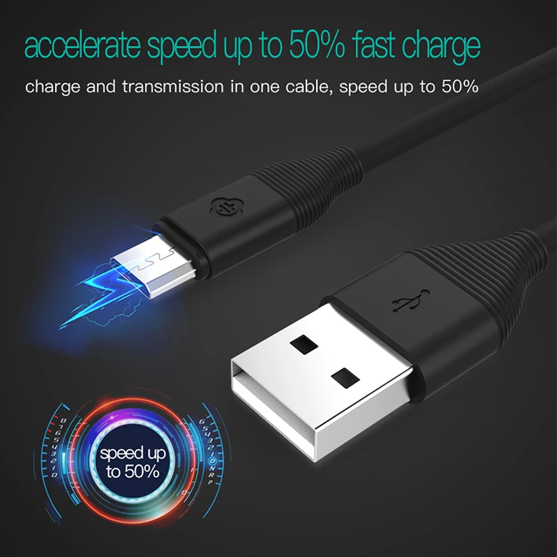 TOTU Micro USB кабель 2A Быстрая зарядка и синхронизация данных Microusb зарядное