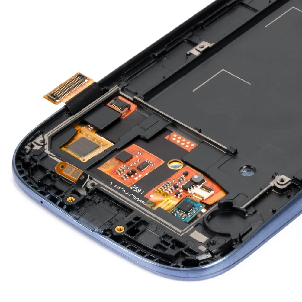 5 шт. I9300 I9305 ЖК-дисплей с рамкой для samsung Galaxy S III S3 i9300 i9305 ЖК-дисплей Дисплей Панель Сенсорный экран дигитайзер сборка Рамка