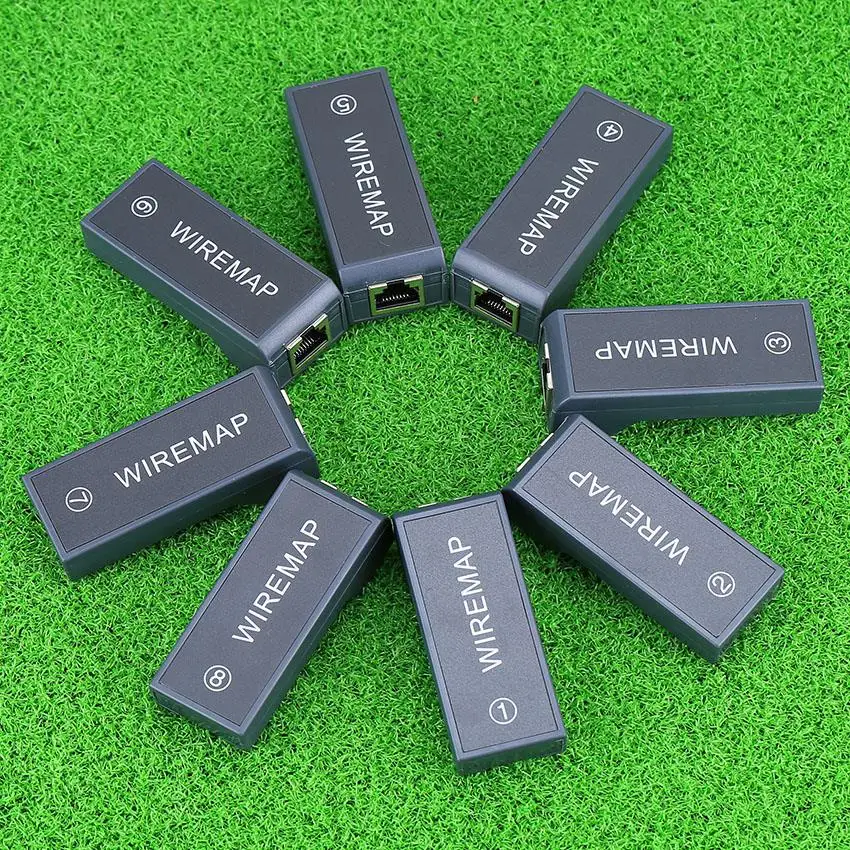 KELUSHI Многофункциональный тестер сетевого кабеля LAN кабельный Cat5 RJ45 Mapper 8 pc дальний