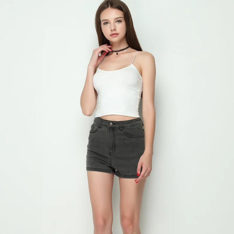 Высокое качество! Женские джинсовые шорты с высокой талией 3 цвета | Женская