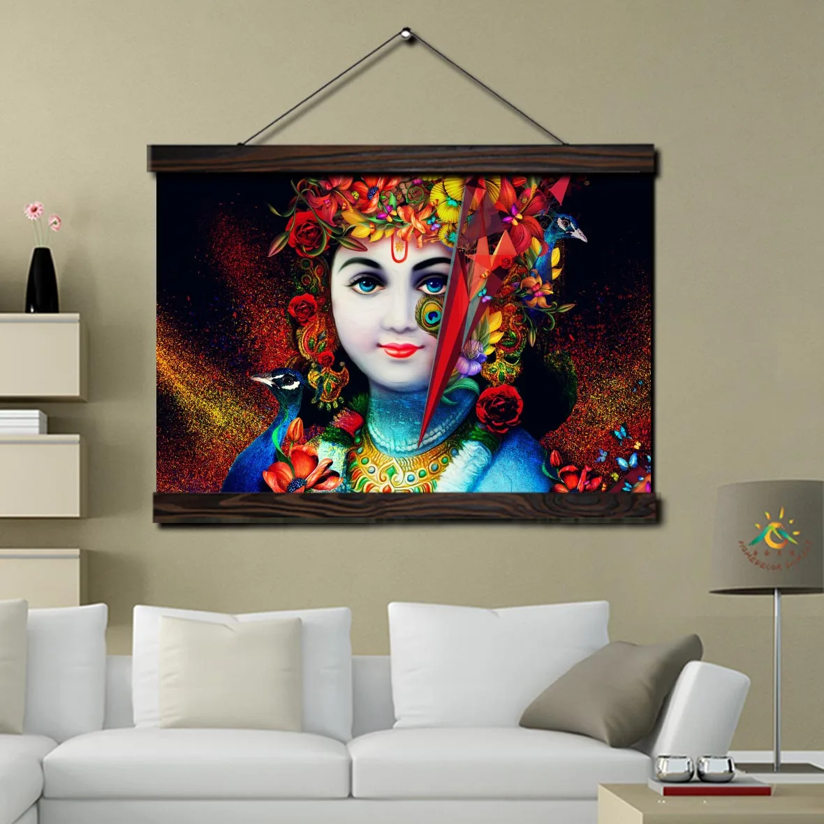 Tradition Lord Modern Wall Art Print Pop Picture And Poster Solid Wood Hanging Scroll Canvas Painting Home Decor | Дом и сад