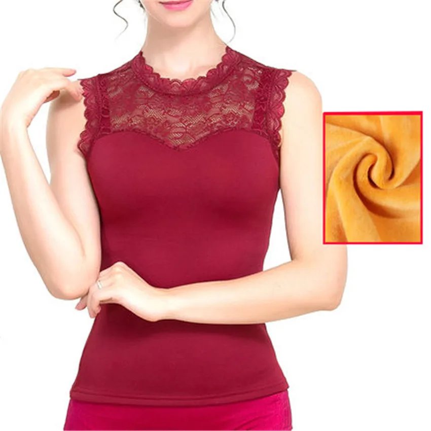 Женский утепленный бархатный жилет размера плюс облегающее термобелье с