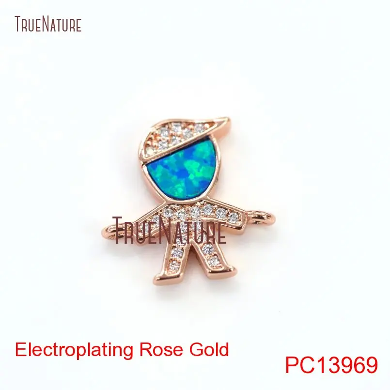 

10Pcs Opal Clear Cz Micro Inserts Pure Gold Color, Sliver, Rose Gold, Gunmetal Little Boy Double Bail Pendant 14x15mm PC13952