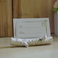 wedding favor birch place card holder eco party decoration mini clip branches seats f20173598