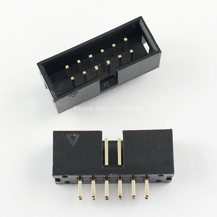 10 шт. 2 54 мм 2x6 Pin 12 штепселный Прямые мужской окутанный PCB Заголовка коробки разъем