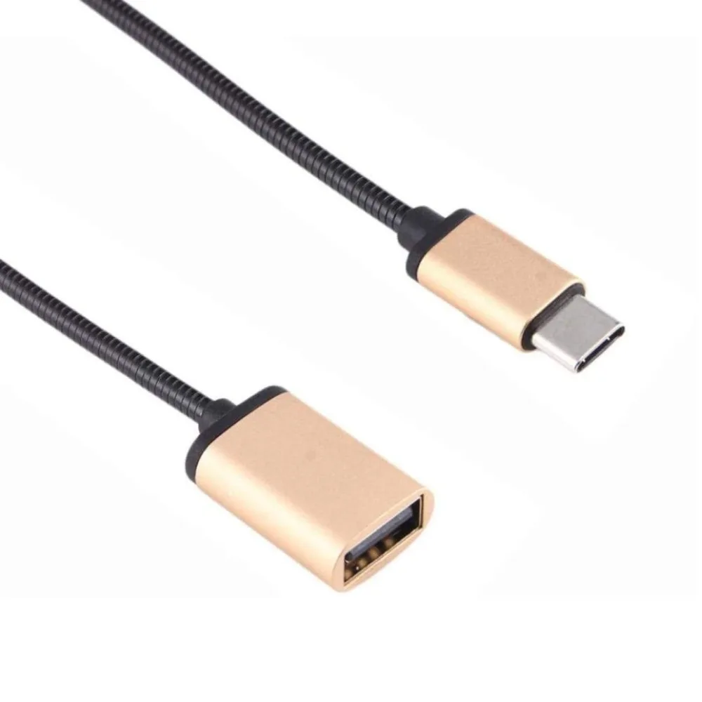 Металлический кабель Переходник USB C 3 1 Type папа мама OTG для синхронизации данных
