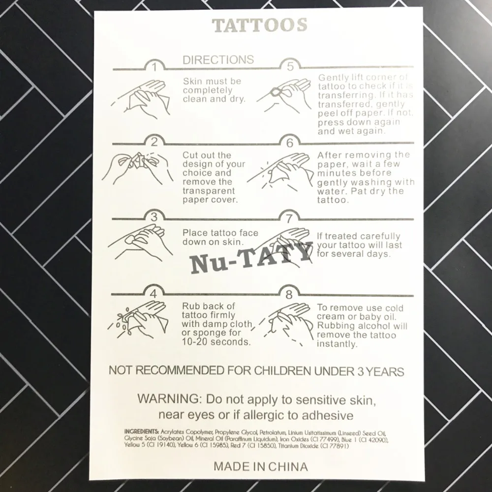 Тату наклейка для боди арта 12 х20 см|flash tattoo stickers|tattoo stickertatoo styles |