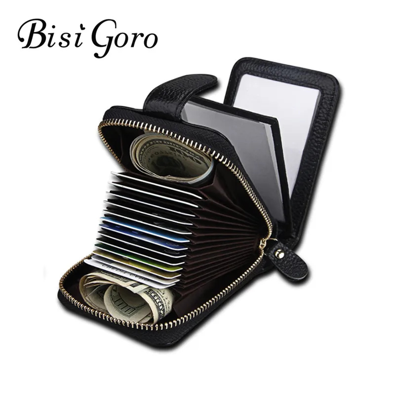 BISI GORO 2019 унисекс держатель для карт из натуральной кожи чехол ID и кредитной карты