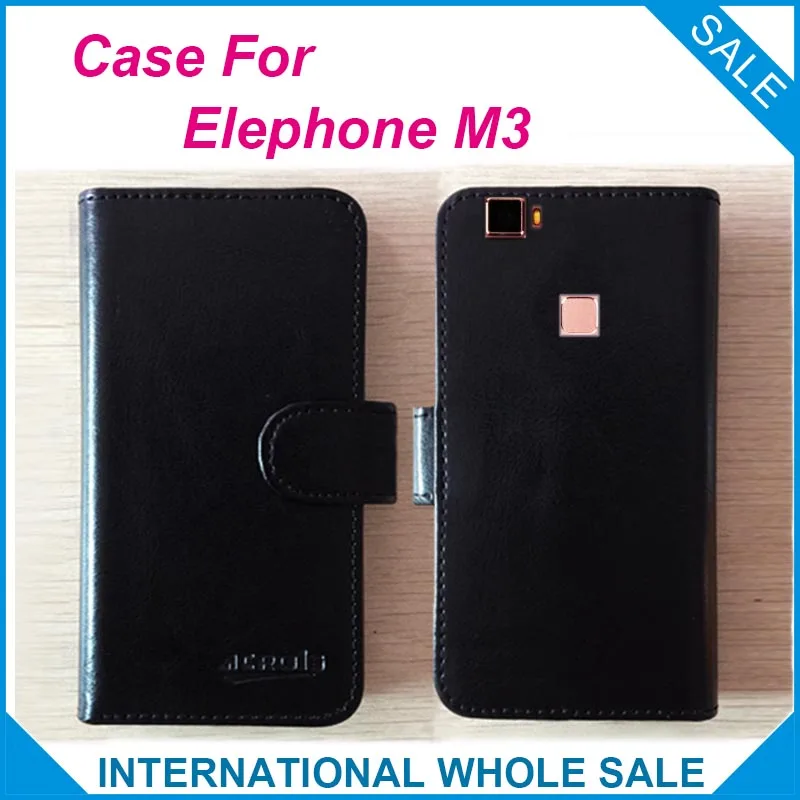 Лидер продаж! Чехол Elephone M3 Эксклюзивный кожаный чехол для 6 цветов 2016|case ds|case kindlecase