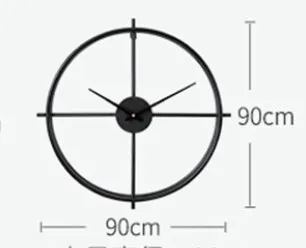 as the picture shows Modern silent wall clock living room bedroom quartz home decoration clocks light luxury metal wrought iron clock free shipping - Цвет: as the picture shows