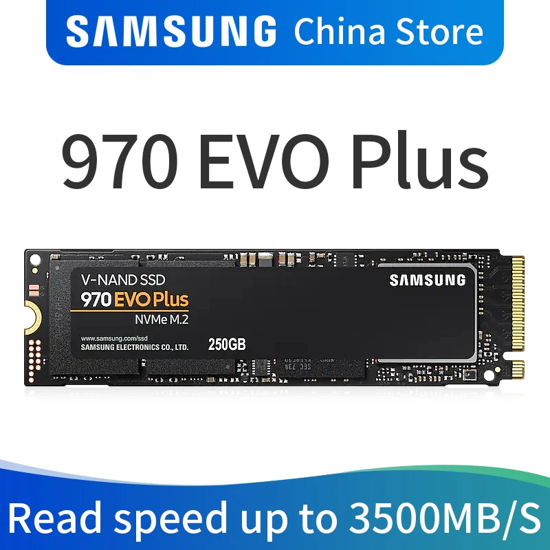 Карта памяти Samsung 970 EVO PLUS M.2 SSD 250 Гб/500 Гб/ 1 Тб NVMe PCIe внутренний твердотельный диск