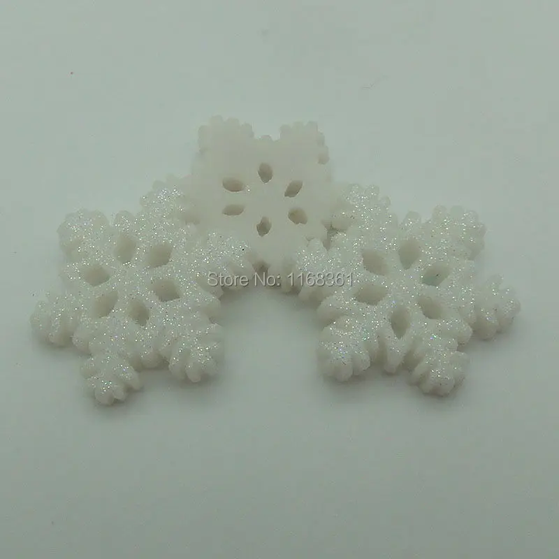 1 шт./лот полимерные снежинки с плоской задней стороной 21 мм кабошоны скрапбукинг