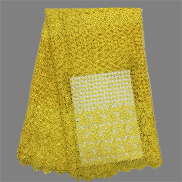 Hot sale African water soluble lace fabric nice guipure cloth for lady dress EWP25(5yards/lot) many color | Дом и сад