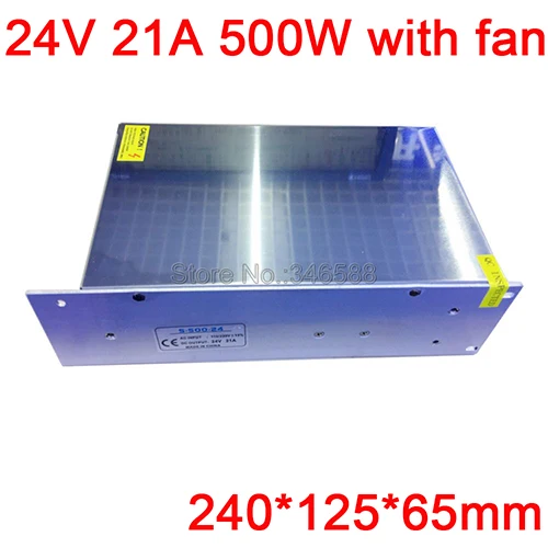 21A 500W DC 24V импульсный источник питания 1A 2A 3A 5A 10A 15A 21A 30A импульсный источник питания AC110V 220V В DC24V для светодиодных лент светильник - Цвет: 21A 500W