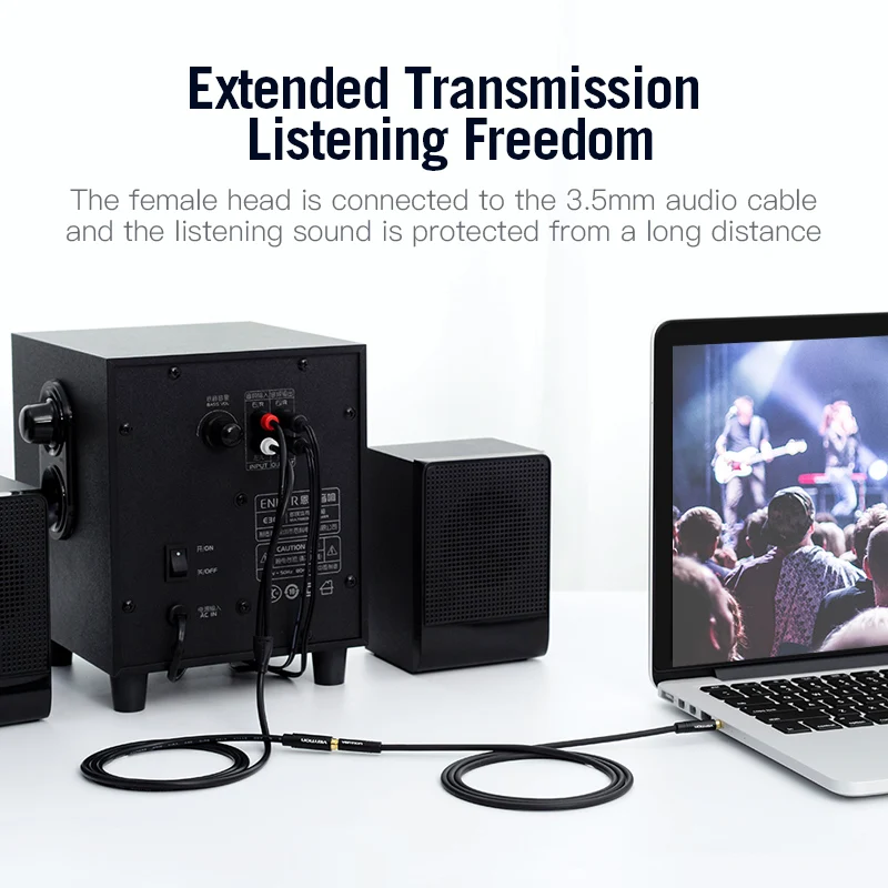 Аудиокабель Vention с гнездом 3 5 мм на штекер 2RCA сплиттер RCA Y-образный кабель для