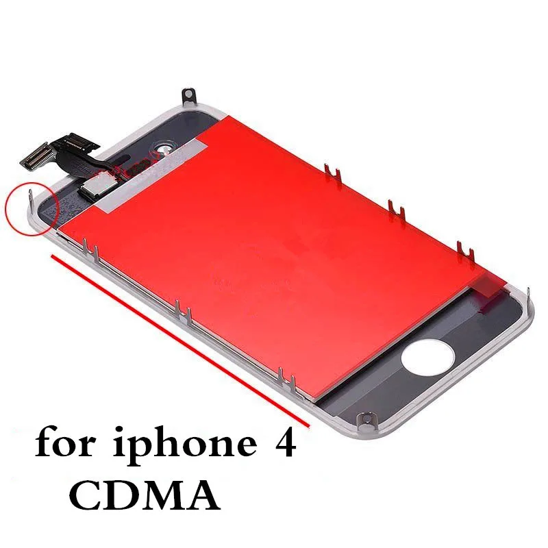 100% тестовый класс AAA + ЖК-дисплей для iPhone 4s 4 GSM CDMA ЖК-сенсорный экран дигитайзер
