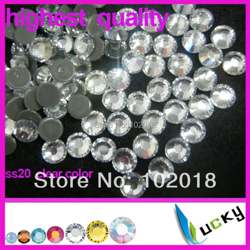 Высококачественные стразы горячей фиксации с плоским основанием! Кристально