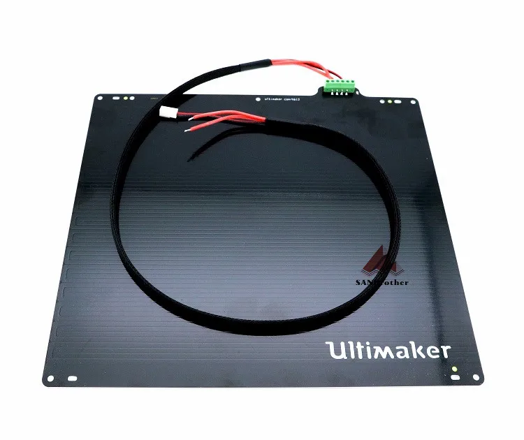 3d принтер UM2 Ultimaker 2 Расширенный+ UM2+ Печатный стол с подогревом части кровати 24 В 3.5Ohm алюминиевый сплав UM2 Подогреваемая кровать пластина