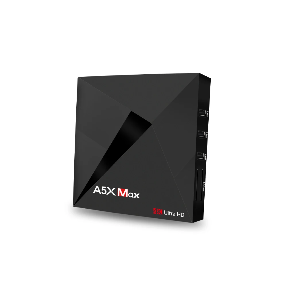 A5X MAX ТВ коробка RK3328 Android 8 1 4G/32G Поддержка HDMI 4 K OTT WI-FI UHD Bluetooth PK H96 Pro Media Player |