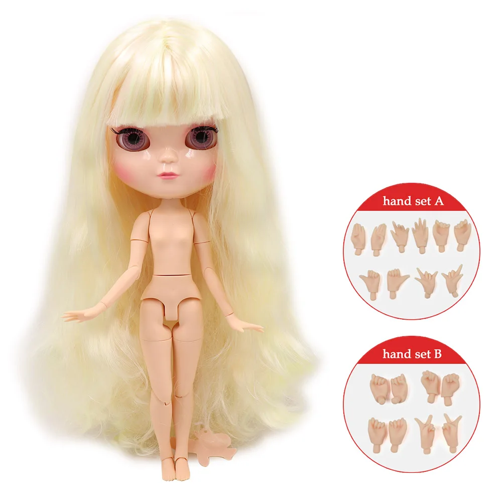 Кукла ICY DBS с маленькой грудью азон тело fortune days 280BL1017/400 желтый микс розовые волосы