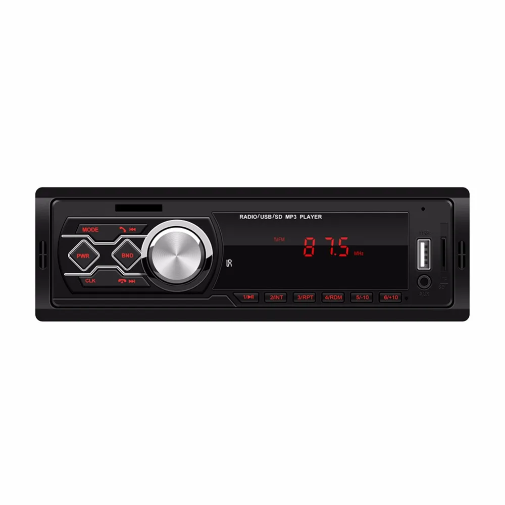 Автомагнитола Bluetooth Handsfree lcd сабвуфер 1 din автомобильный аудио USB/SD/AUX/Mini карта четыре канала пульт дистанционного управления Автомагнитола